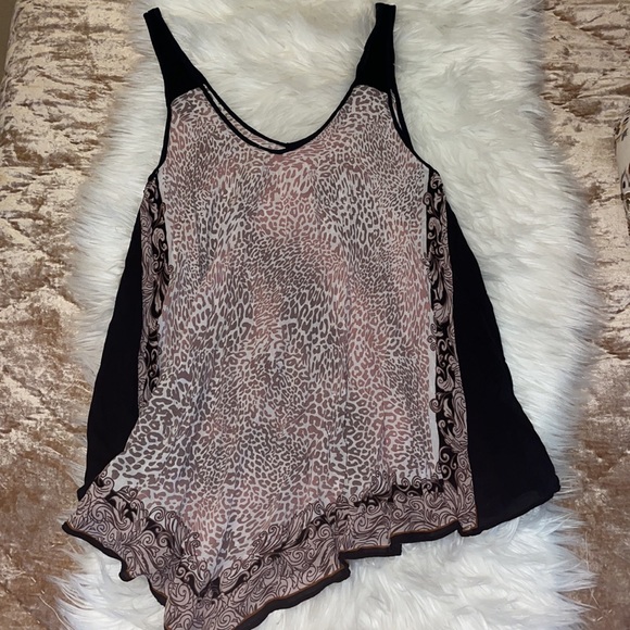 Intimately Free People xs/s animal print cheetah tunic - Picture 2 of 3